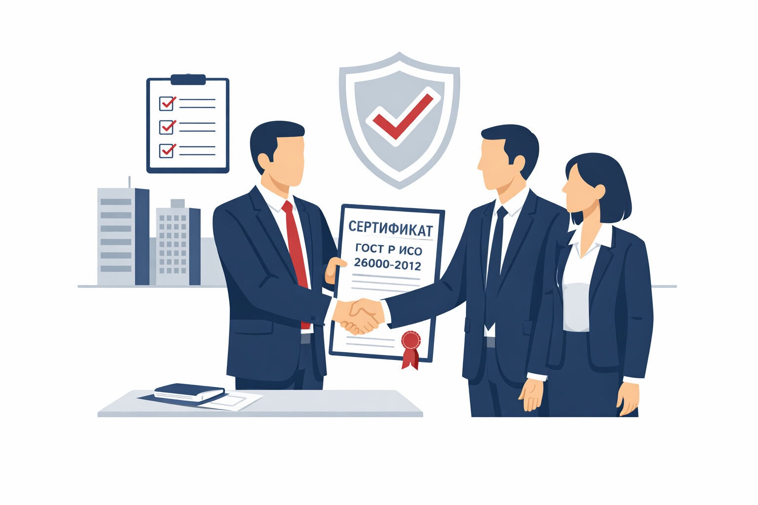 Порядок оформления сертификата ГОСТ Р ИСО 26000-2012 в Щелкино